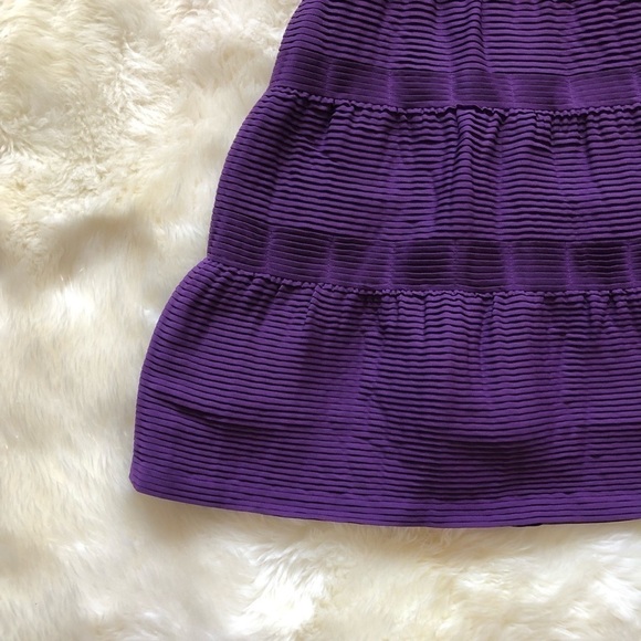 BCBGMaxAzria Strapless Pleated Chiffon Dress 6 - Picture 3 of 7